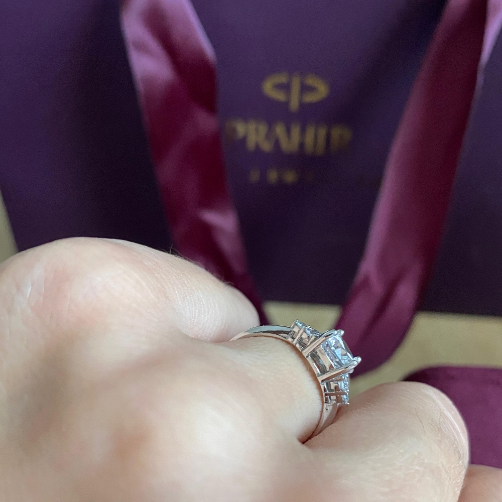 16k white gold ring - Picture 6 of 8